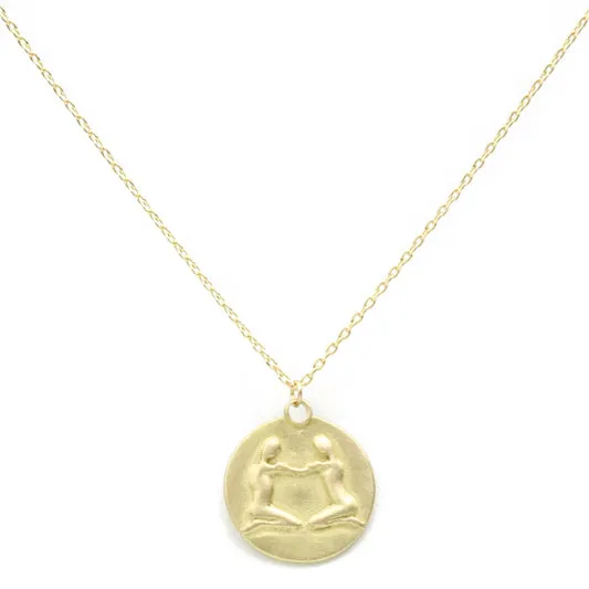 MARIAN MAURER Zodiac Medal Necklace