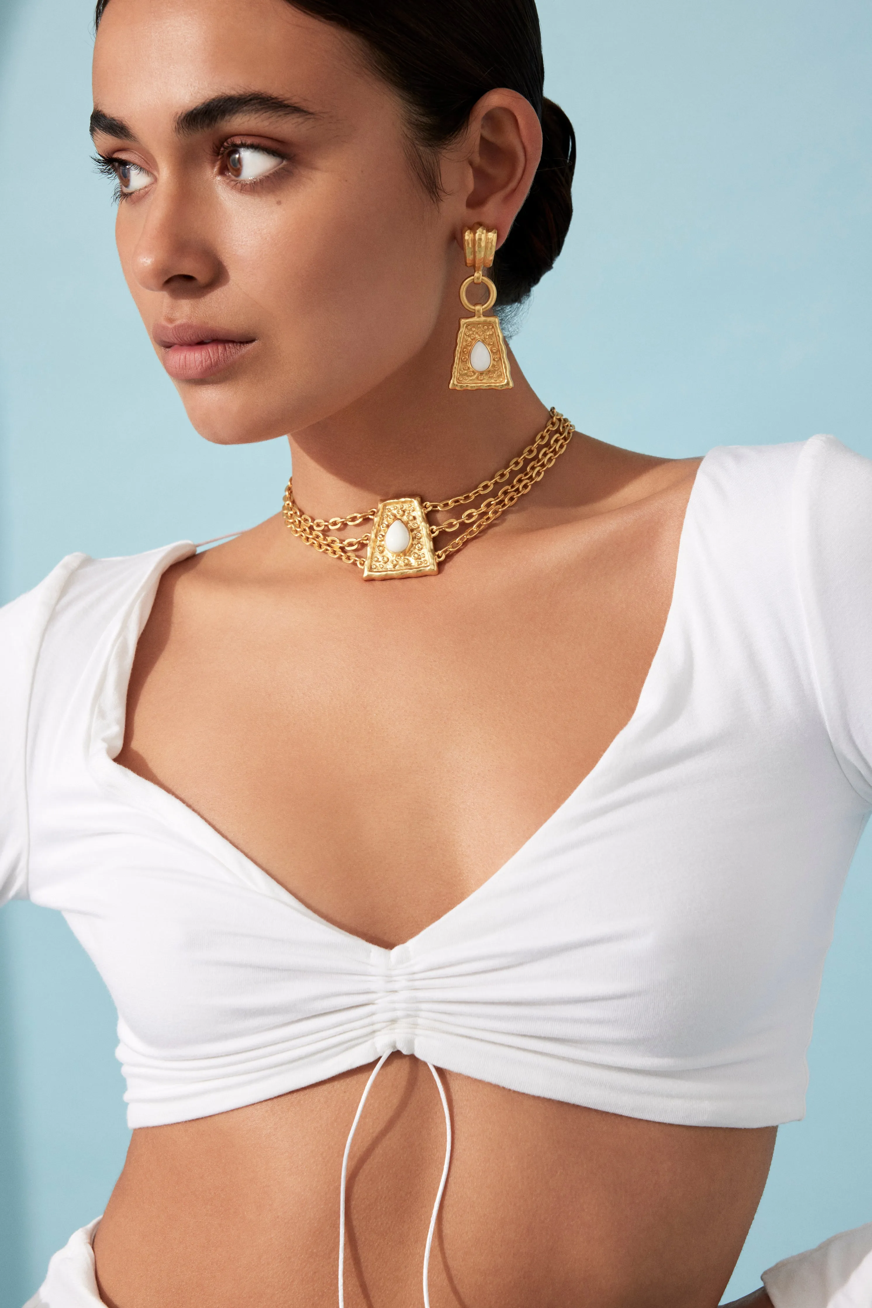 Mayan Choker White Stone