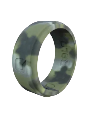 Men's Brush Camo Step Edge Q2X™ Silicone Ring