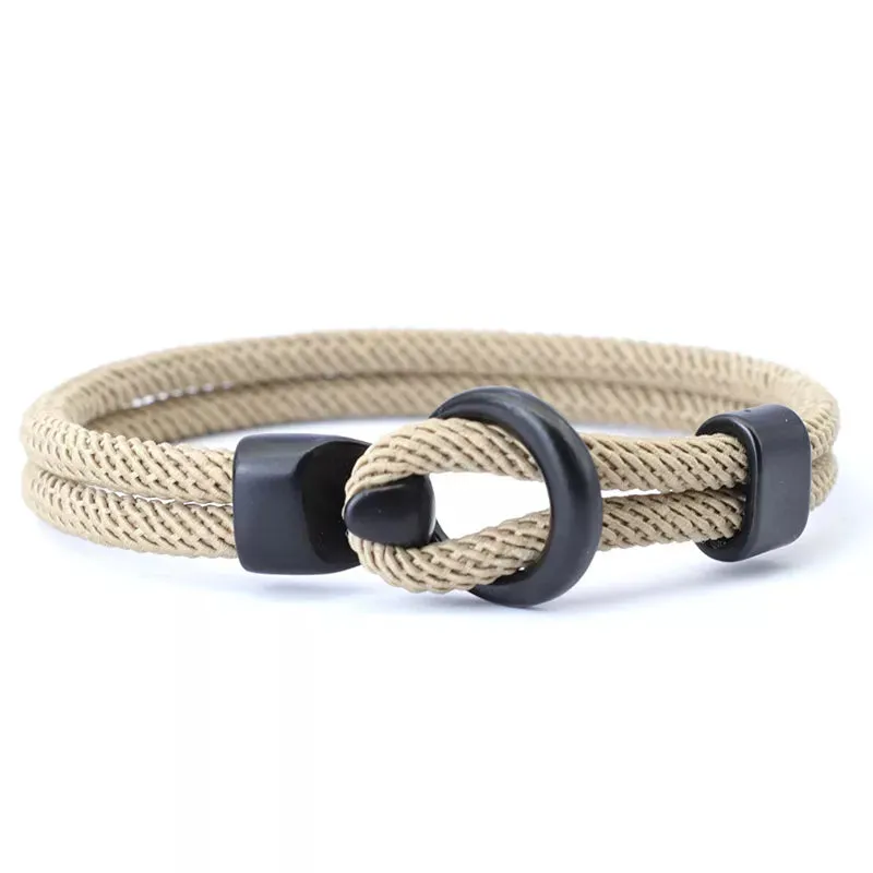 Men's Fashion Double Layer Rope Bracelet