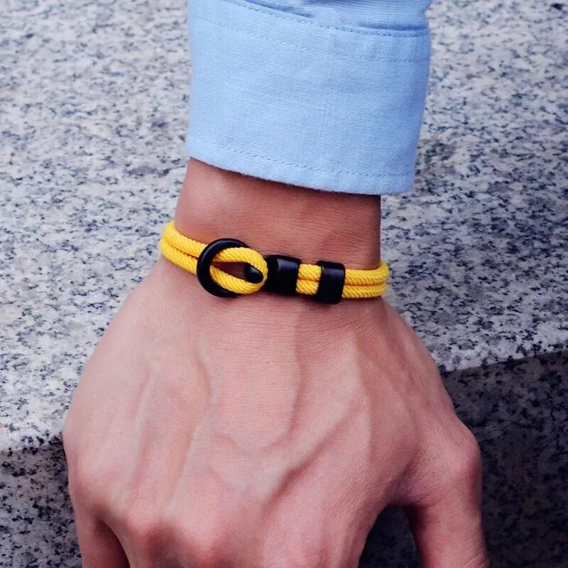 Men's Fashion Double Layer Rope Bracelet