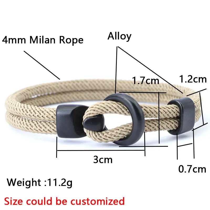 Men's Fashion Double Layer Rope Bracelet