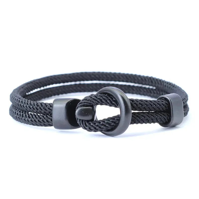 Men's Fashion Double Layer Rope Bracelet