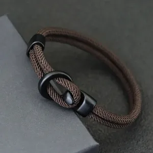 Men's Fashion Double Layer Rope Bracelet