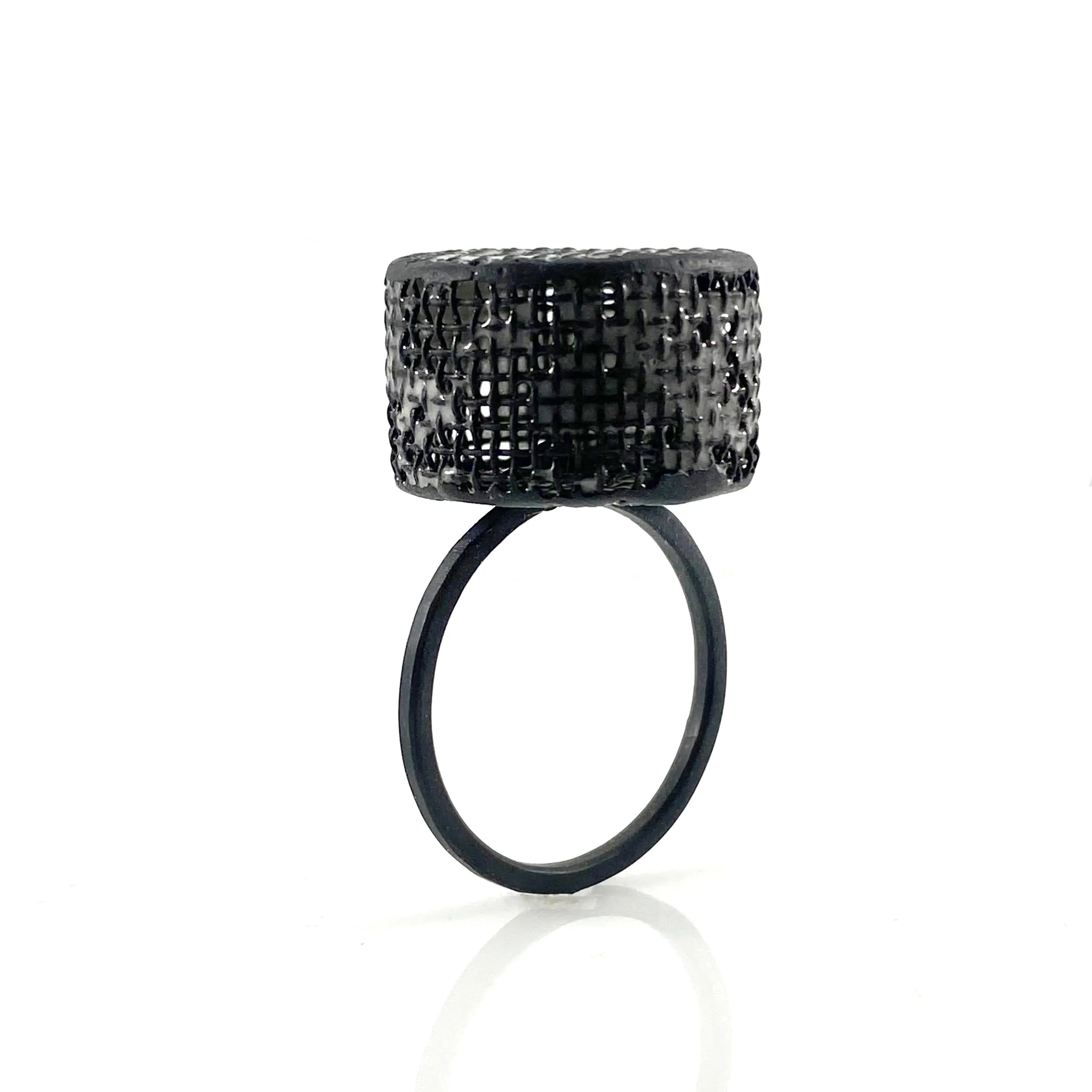 Mesh Medallion Ring