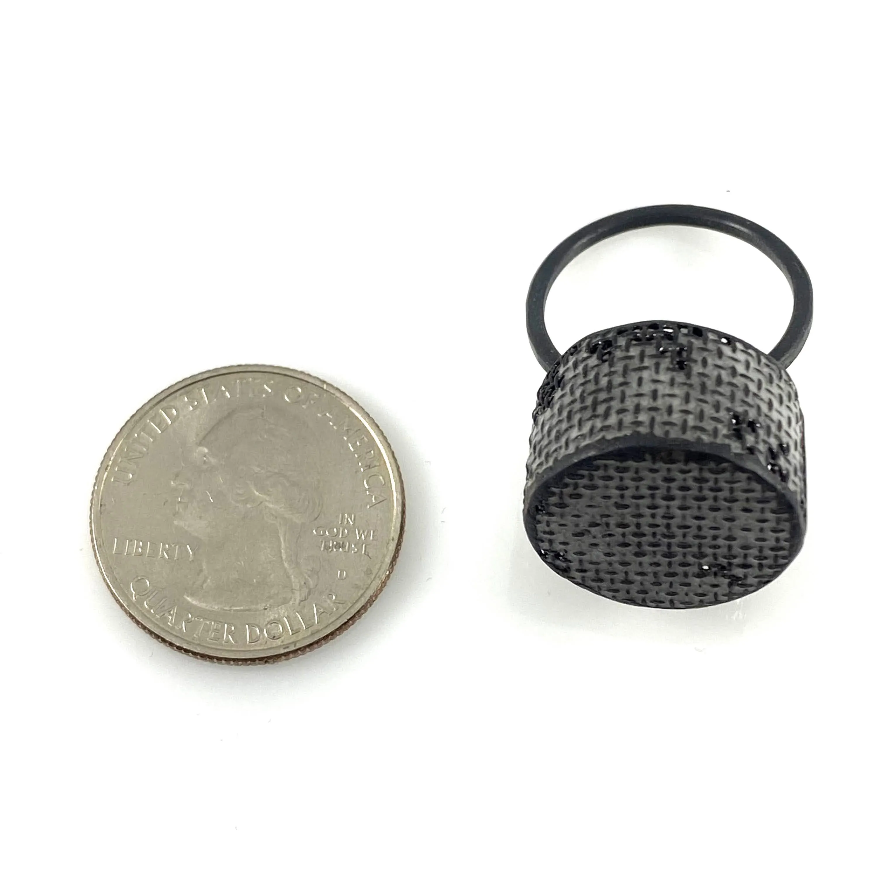 Mesh Medallion Ring