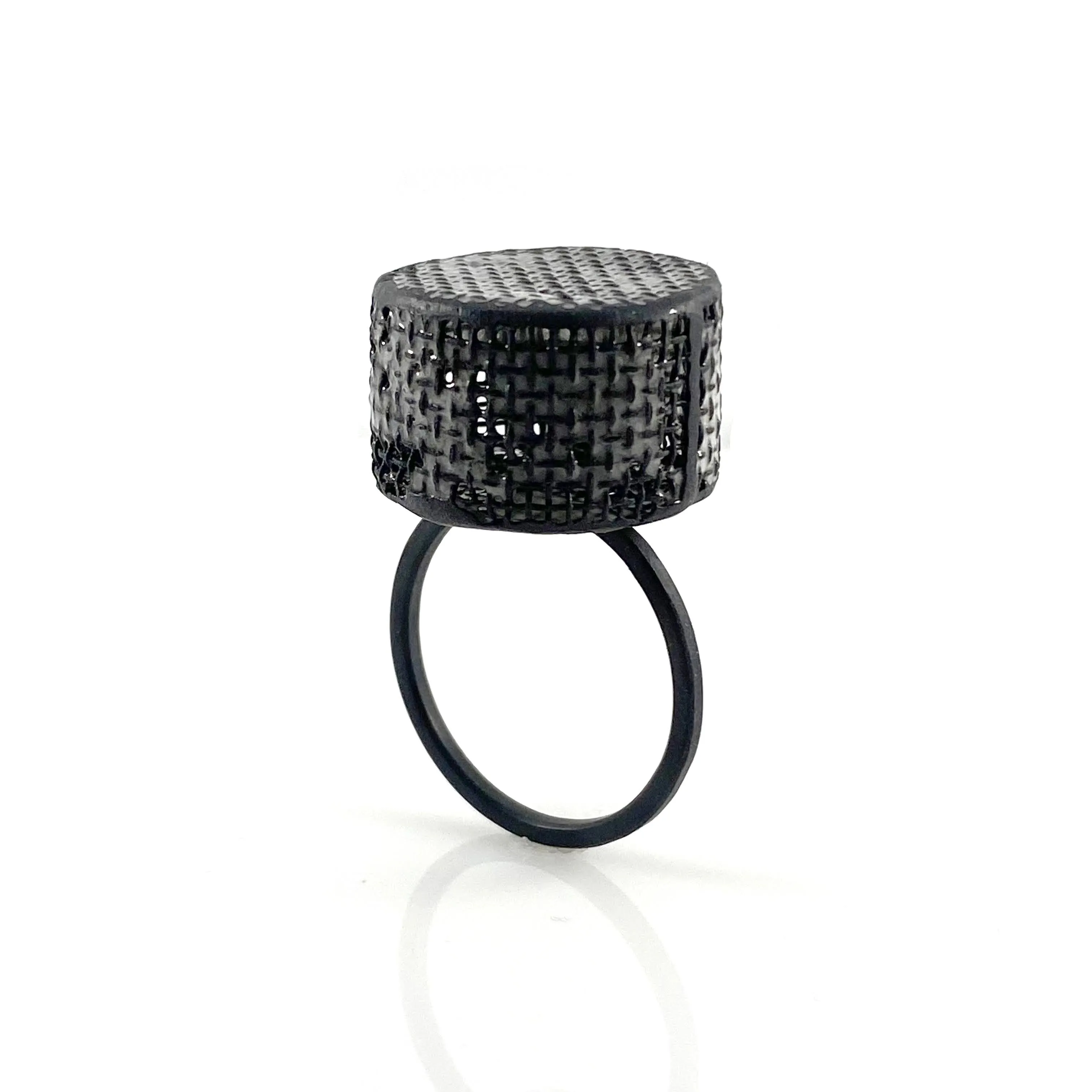 Mesh Medallion Ring