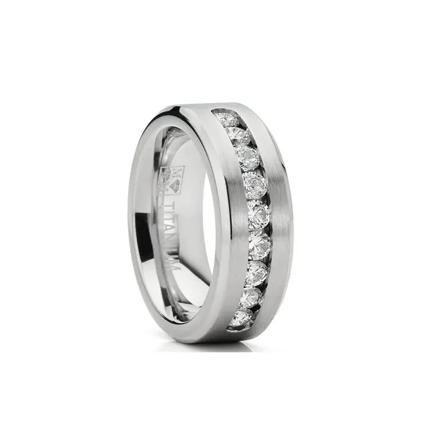 Metal Masters 8 MM Men's Titanium ring wedding band