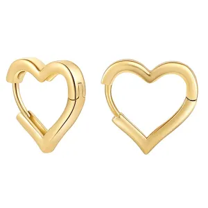 Minimalist Heart-Shaped Earrings