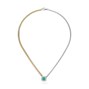 MIXED EMERALD CHAIN