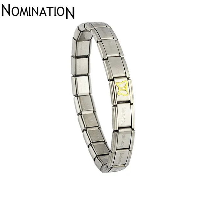 New Trend Among Western Vintage 2017 Men's Classic Stainless Steel Bracelet Titanium Steel Gold Flower Bracelet Stainless Steel