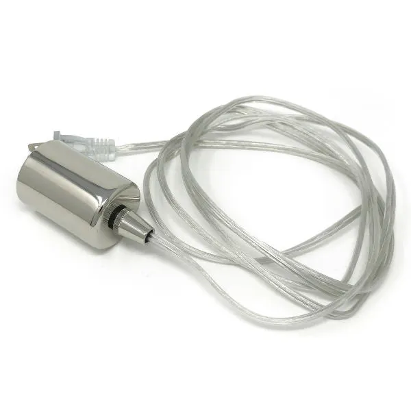 Nostalgic Classic Clear wire Pendant - Polished Nickel Socket