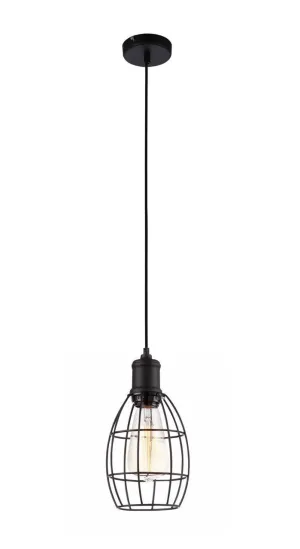 Nostalgic Industrial oval metal caged Pendant Light