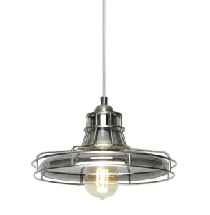 Nostalgic Smoke Glass Cage Pendant Lamp