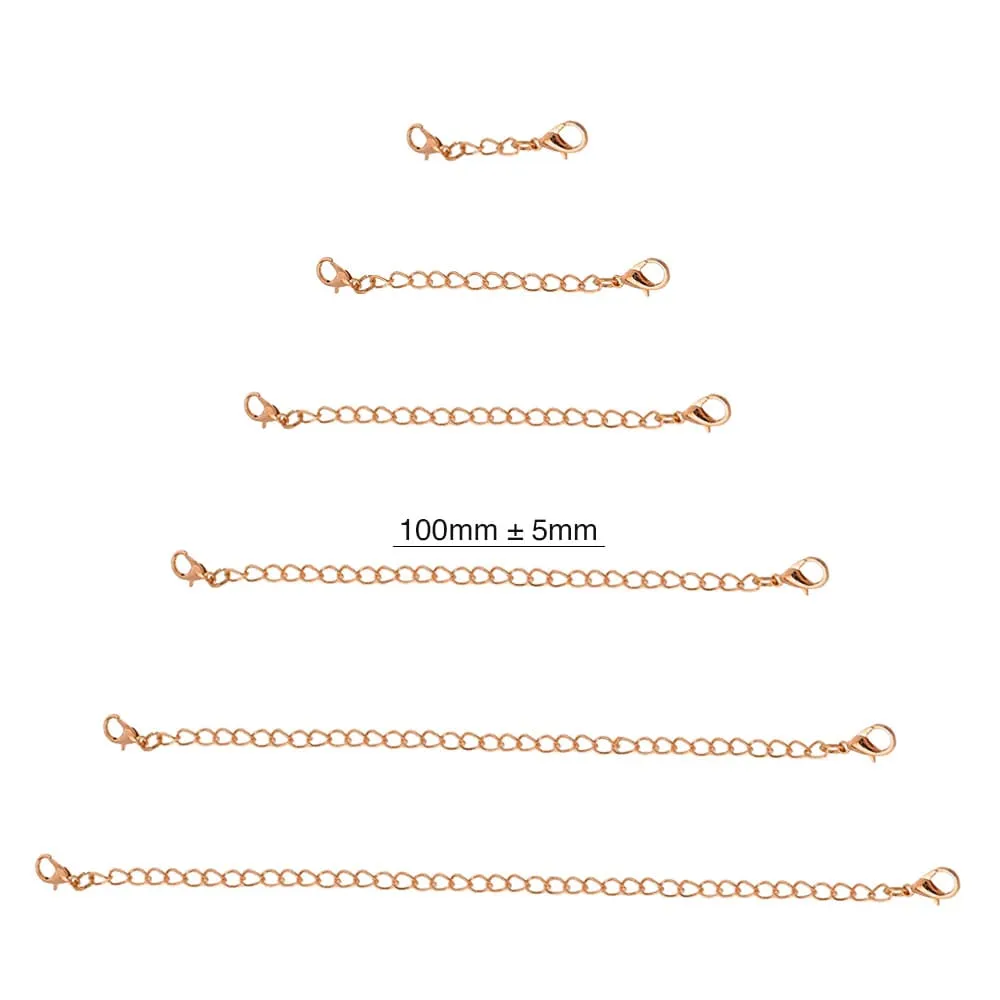 Obsession Necklace Extender Encased in 18k Rose Gold - 100mm