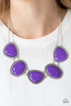 Paparazzi Accessories - Viva La VIVID #N112 Box 2 - Purple Necklace