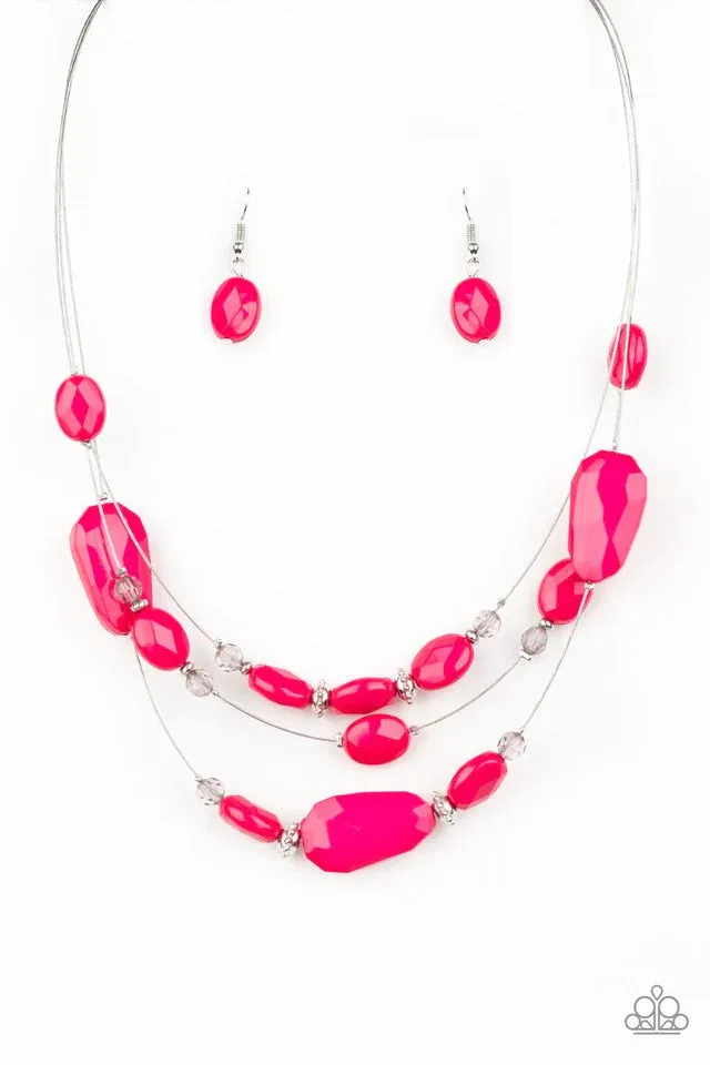 Paparazzi Necklace ~ Radiant Reflections - Pink