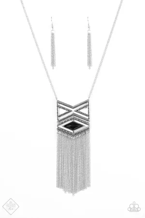 Paparazzi Necklace ~ TRIBAL By Fire  - Black