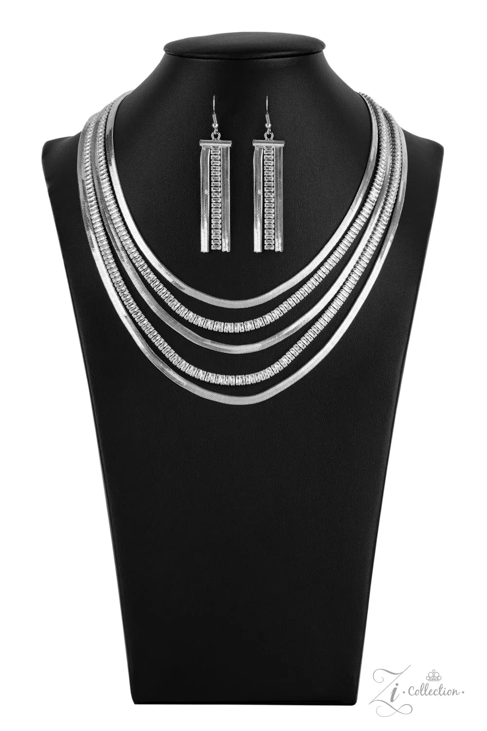 Paparazzi Persuasive 2021 Zi Collection Silver Necklace