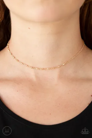 Paparazzi Take A Risk - Gold Choker