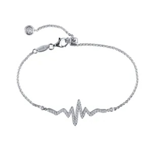 Pave Heartbeat Bracelet