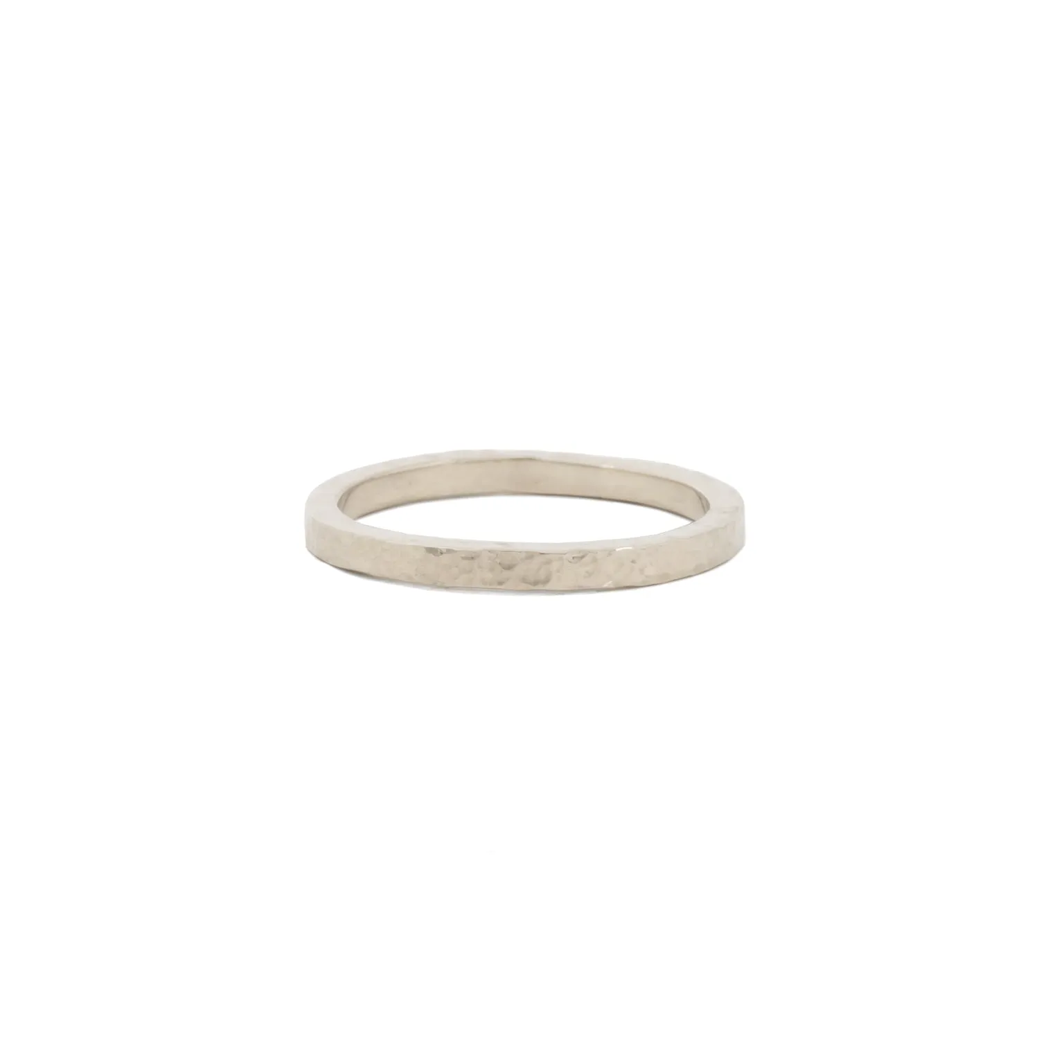 Pebble 2mm gold wedding band