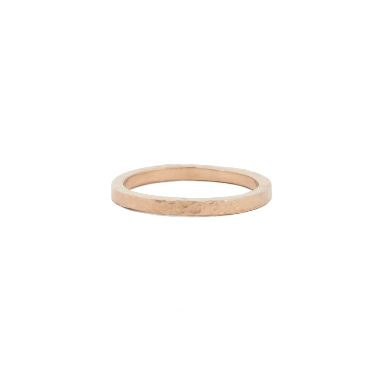 Pebble 2mm gold wedding band