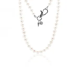 Perla / Necklace / Pearl   Silver