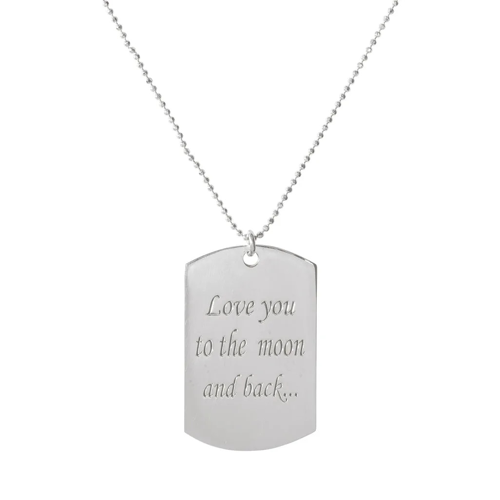 Personalised Identity Tag Necklace