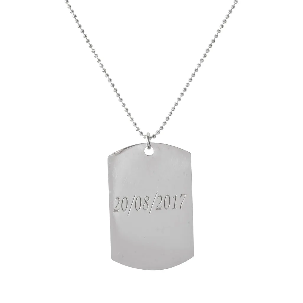 Personalised Identity Tag Necklace