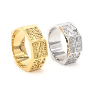 Personalized Retro Titanium Steel Rings for Men and Women – European and American Style Wholesale Jewelry