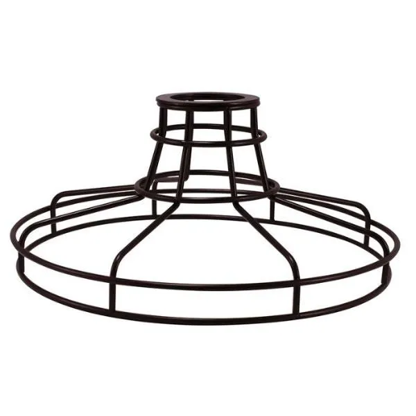 Plug-In Wide Cage Pendant Lamp - 15 ft. Cord and On/Off Switch