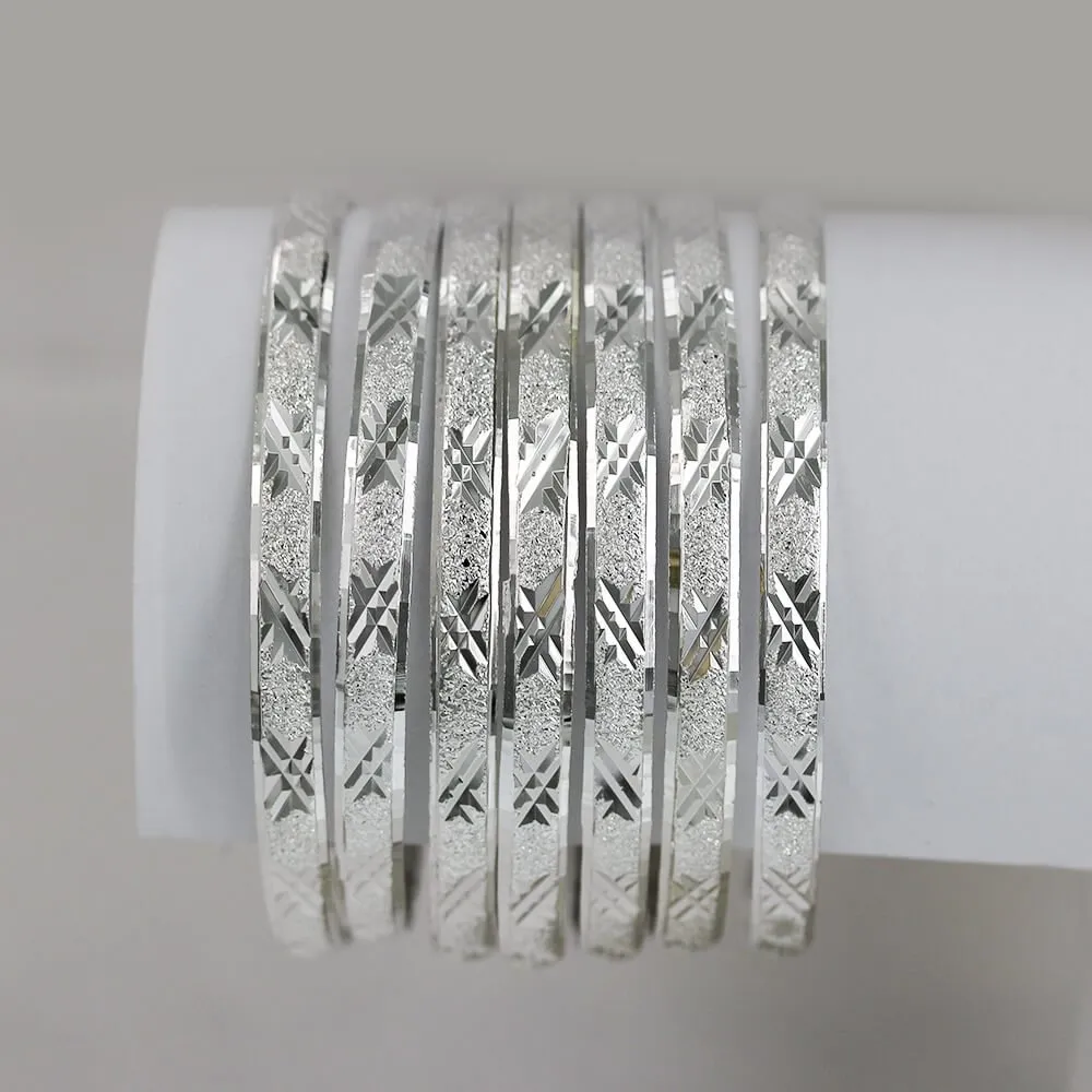 Silver 6 MM Sugar 7 Day Bangles Seminarios B 2002-2