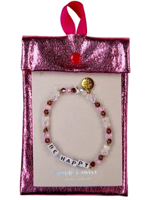 Simple & Sweet Bracelet - Be Happy