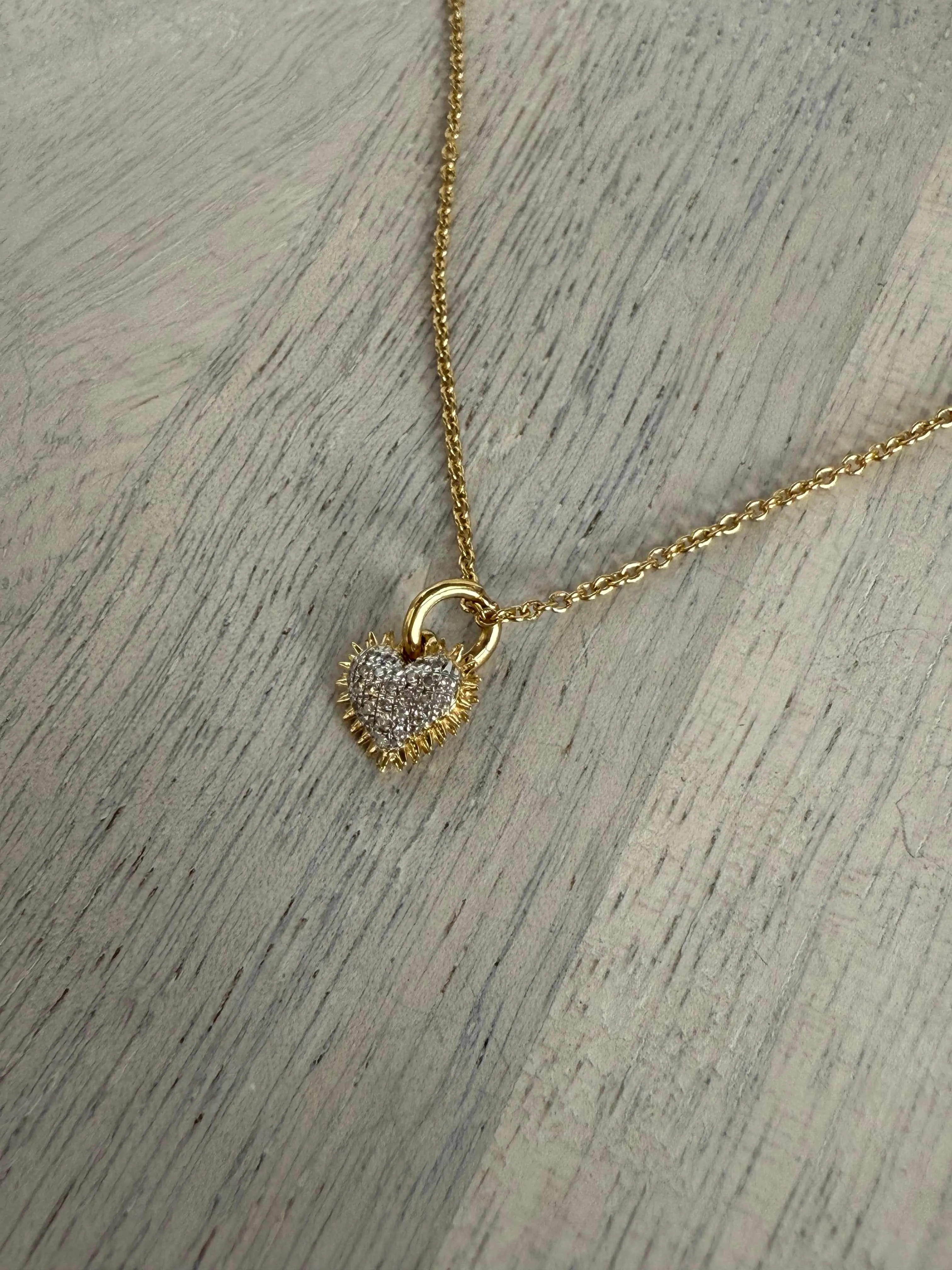 Spiked Heart Necklace