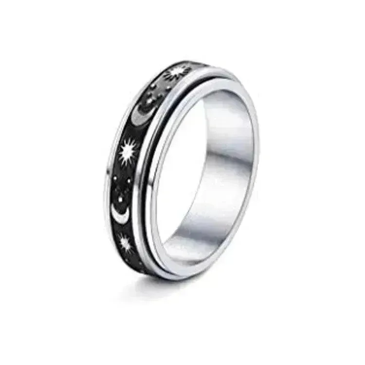 Stainless Steel Rotatable Elegant & Relieve Anxiety Rings