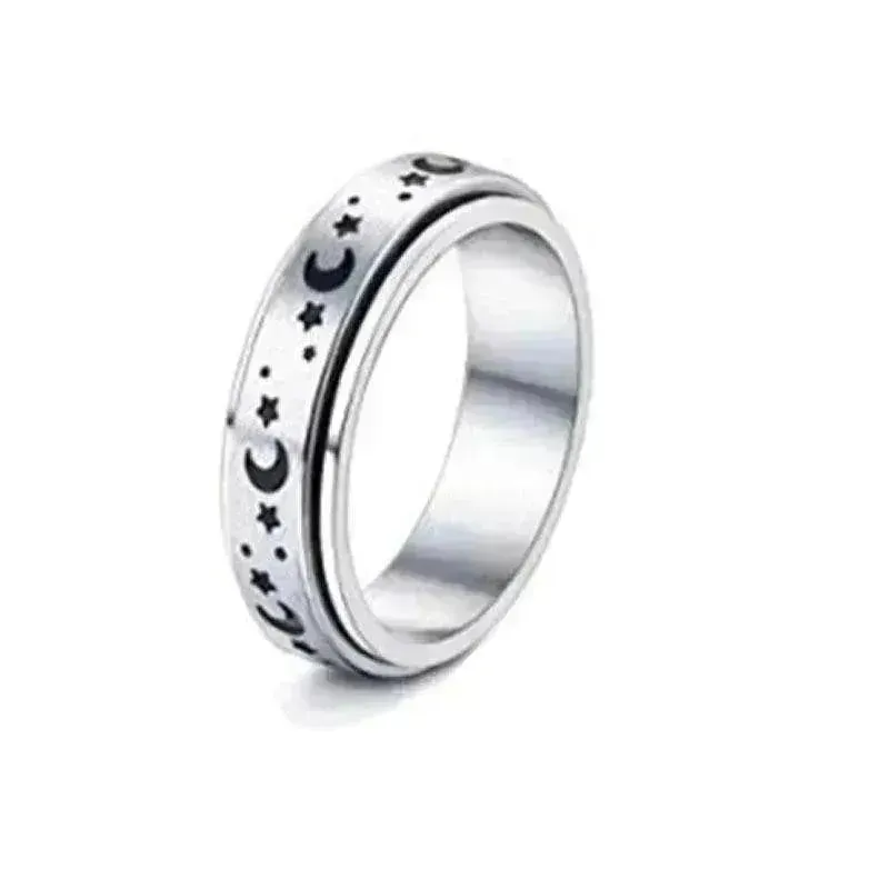 Stainless Steel Rotatable Elegant & Relieve Anxiety Rings