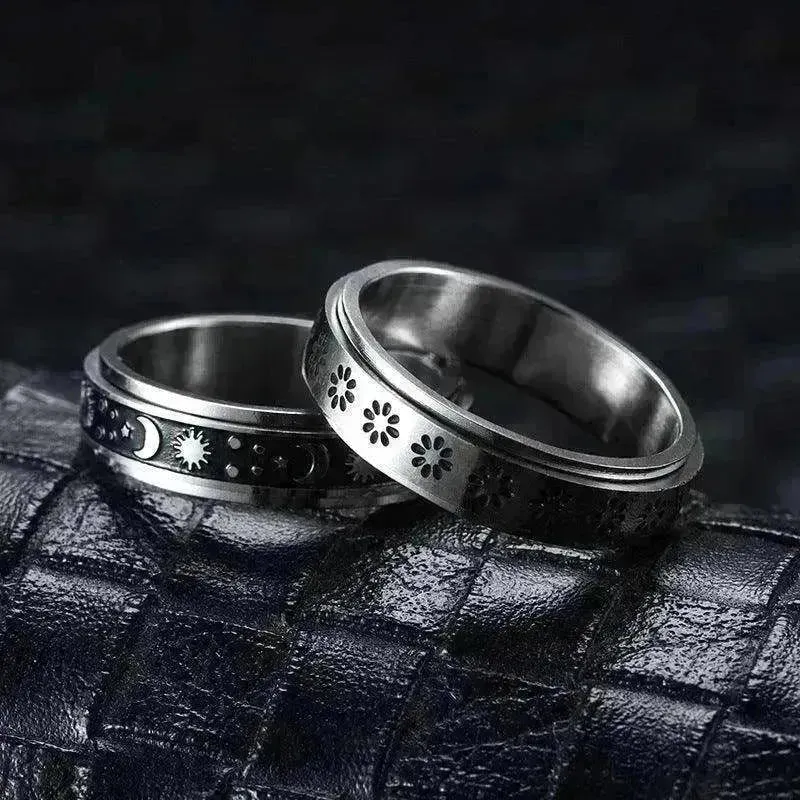 Stainless Steel Rotatable Elegant & Relieve Anxiety Rings