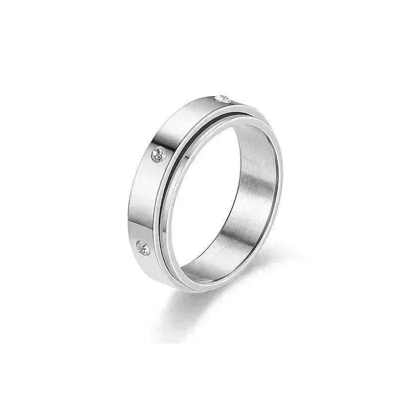 Stainless Steel Rotatable Elegant & Relieve Anxiety Rings