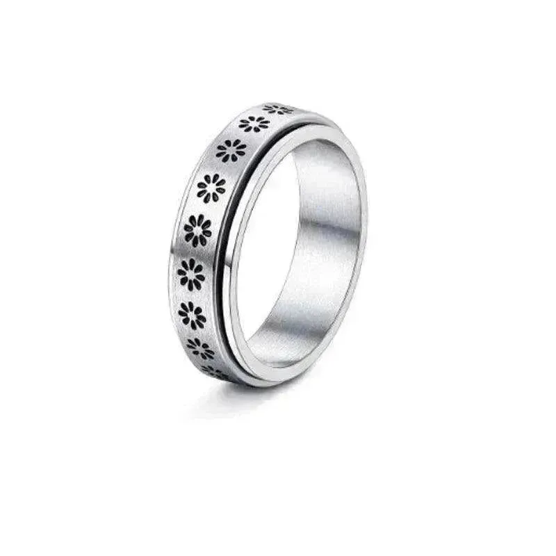 Stainless Steel Rotatable Elegant & Relieve Anxiety Rings