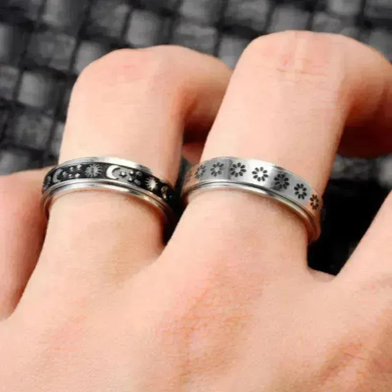 Stainless Steel Rotatable Elegant & Relieve Anxiety Rings