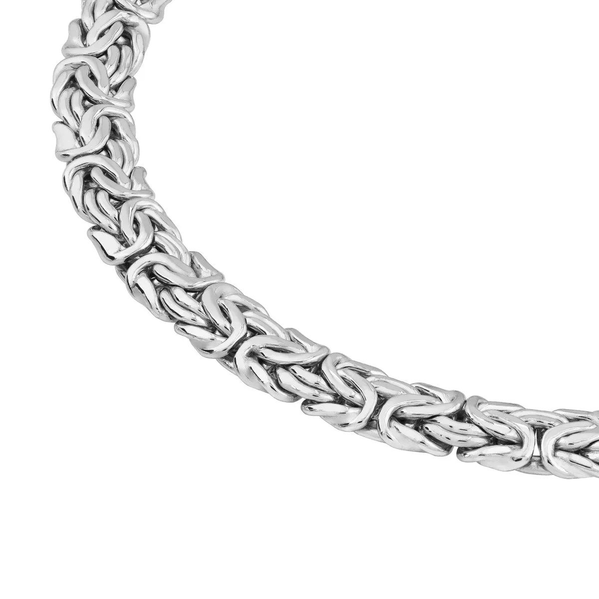 Sterling Silver Byzantine Link Bracelet