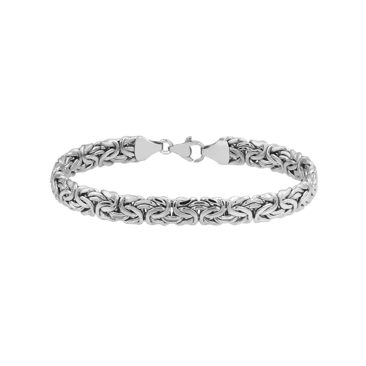 Sterling Silver Byzantine Link Bracelet