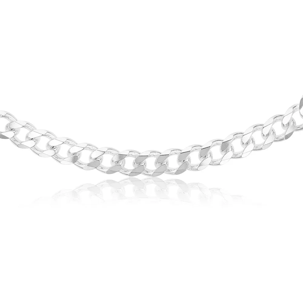 Sterling Silver Curb 400 Gauge 60cm Chain