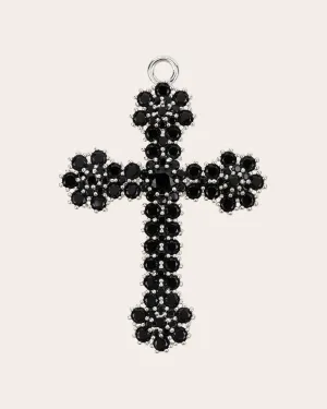 The Kourtney cross pendant - silver plated