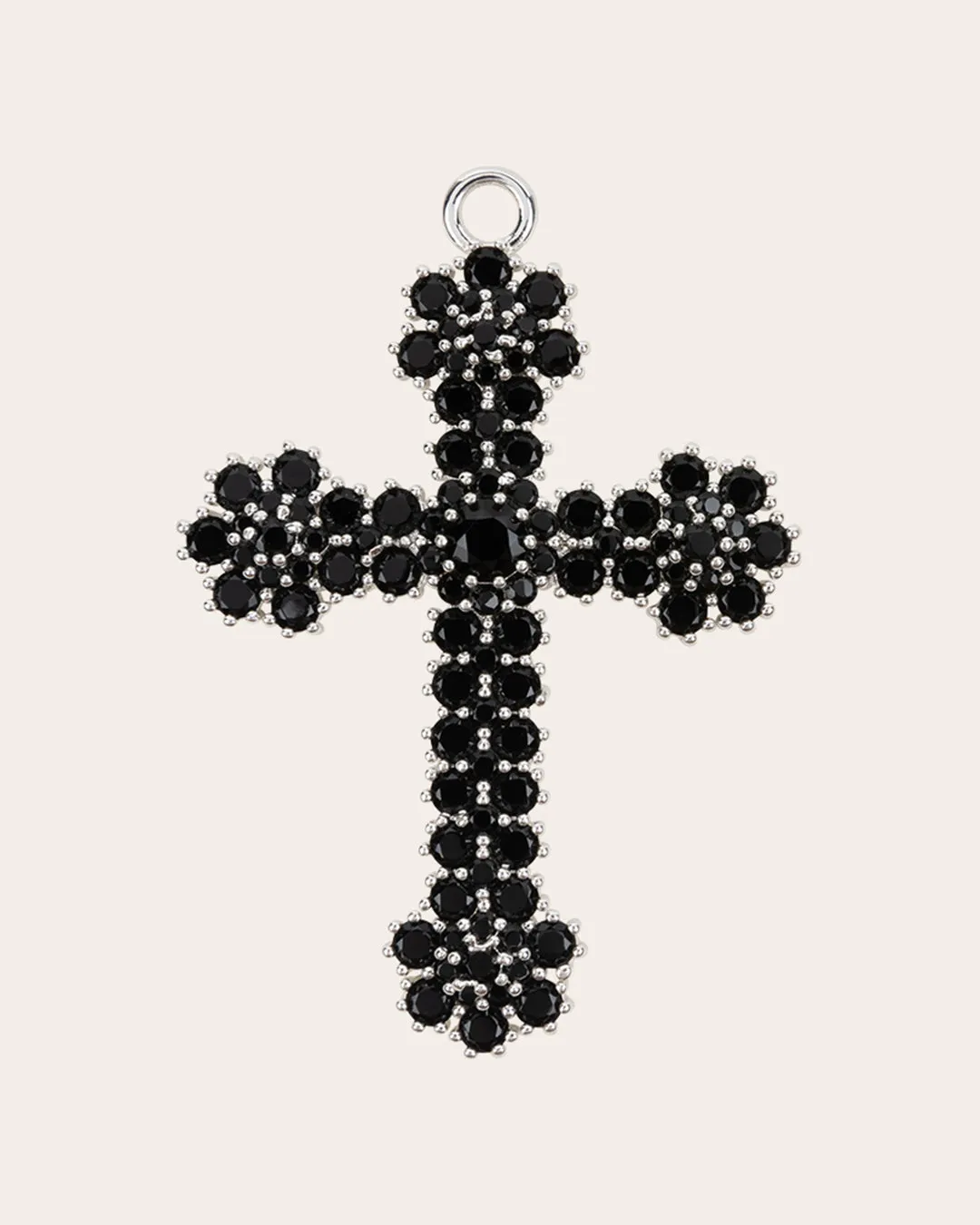 The Kourtney cross pendant - silver plated