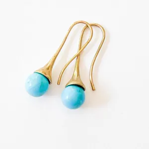 Turquoise Teardrop Earrings