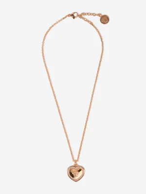 Versace Girls Heart Logo Necklace in Gold