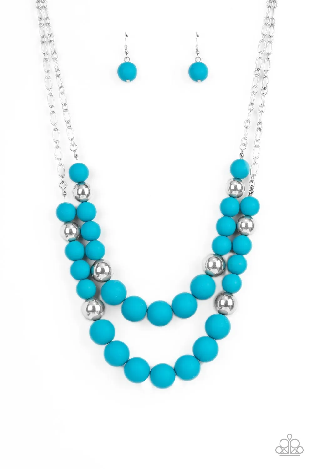 Vivid Vanity - Blue Necklace - Paparazzi Accessories