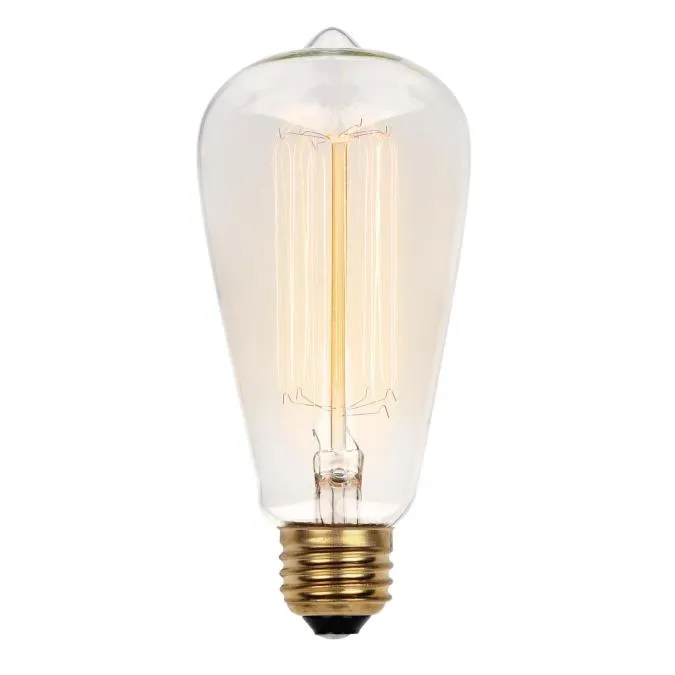 Westinghouse 0413200 60 Watt Incandescent ST20 Decorative Clear - 2200 Kelvin - Warm White - E26-Medium Base - 120 Volt - Card